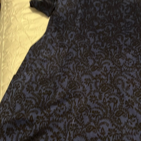 J McLaughlin black and navy long sleeve dress size large perfect condition - Picture 5 of 6